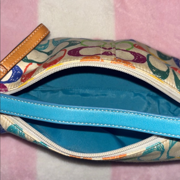 Colorful Patterned Coach Purse - Picture 5 of 7